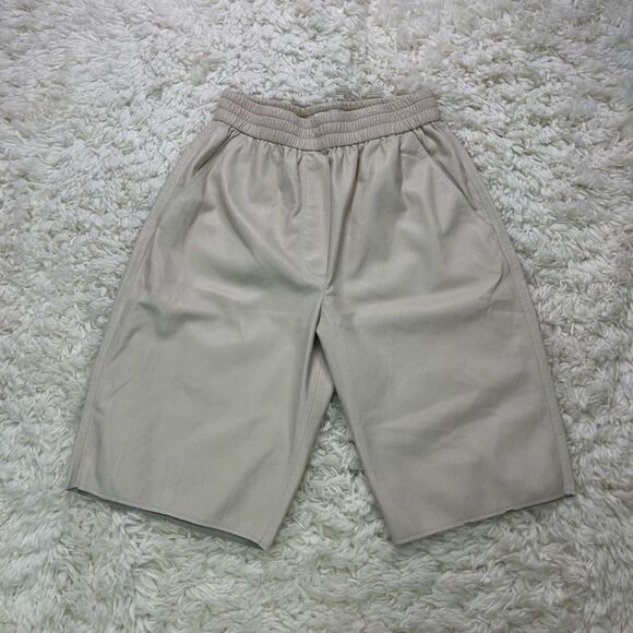 Nanushka Vegan Leather Yolie Long Shorts - Picture 4 of 8